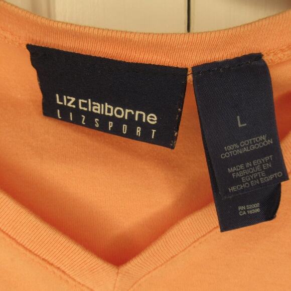 Liz Claiborne Lizsport Peach shirt - Picture 3 of 3